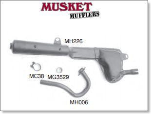 Honda XL125 SB-SF Muffler / Silencer | Musket Mufflers