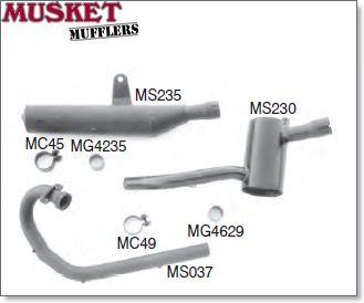 Suzuki SP 400 Rear Muffler / Silencer / Box 1978-1979
