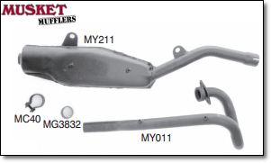 Yamaha AG200 Muffler / Silencer | Musket Mufflers