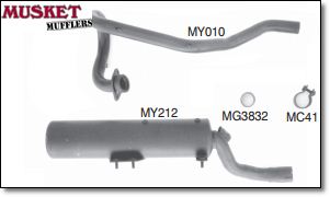 BW200 Big Wheel motorcycle muffler musket