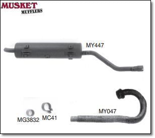 Yamaha Kodiak 400 Muffler Pipe Gasket 1993-2006 Graphite Yamaha Kodiak 400 Muffler Pipe Gasket 1993-2006 Graphite