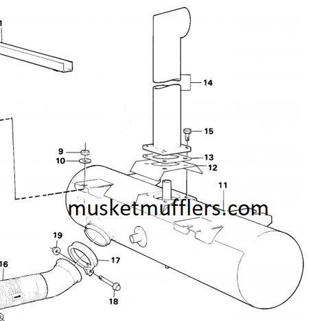 VOLVO L 120 B MUFFLER / MUSKET MUFFLERS