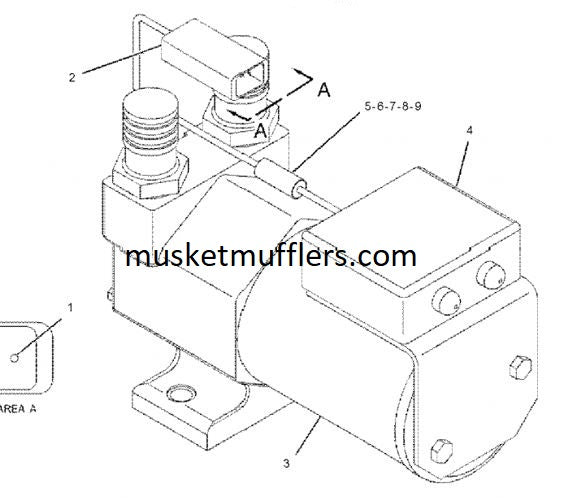 CATERPILLAR 312 C MUFFLER / MUSKET MUFFLERS