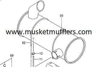 HITACHI EX 225-5 / MUSKET MUFFLER NZ