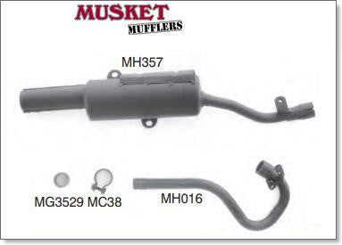 honda-atc200-ec-es-electric-start-big-red-muffler-silencer