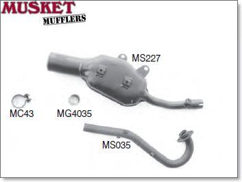 Suzuki DR350 SE 1997 Musket Muffler